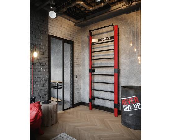 Профессиональная шведская стенка Domsen Fitness Ds45 RED, Цвет: Красный, фото 4