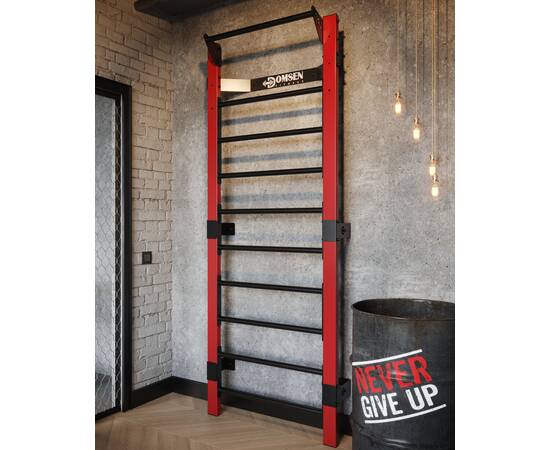 Профессиональная шведская стенка Domsen Fitness Ds45 RED, Цвет: Красный, фото 2