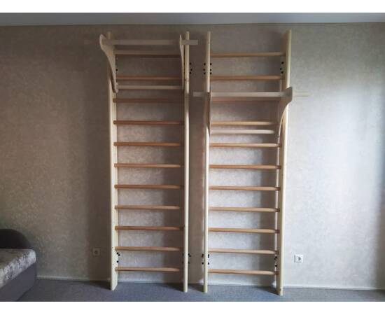 Шведская стенка деревянная из сосны - (СОСНА-БЕРЕЗА) 240-80 см, фото 9